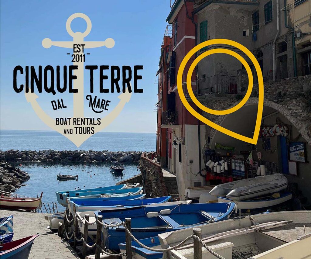 Cinque Terre dal mare Via San Giacomo Marina di Riomaggiore SP 1024x852