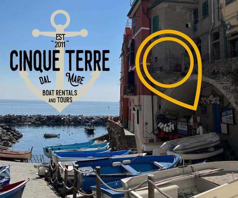Cinque Terre dal mare Via San Giacomo Marina di Riomaggiore SP 768x639